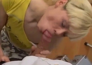 My sister is sucking daddy's boner on the knees